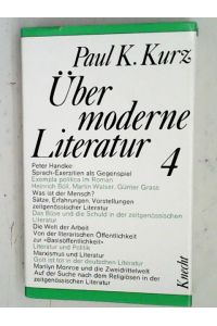Über moderne Literatur 4 - Erstauflage