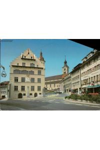 1148228 Ort bei Luzern, Stadtpartie mit Rathaus und Pfarrkirche
