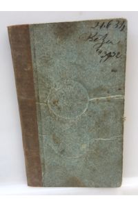 Großherzoglich Badisches Wanderbuch. Für Joseph Vilgis, ausgestellt am 20. August 1859,