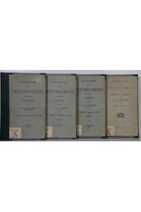 Catalogus van de Prentverzameliing der Gemeente Leiden. Set mit 3 Bänden und 1 Supplement. Zus. 4 Bände.