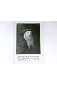 Archiv für Sippenforschung  - und alle verwandten Gebiete. Mit praktischer Forschungshilfe; Heft 29 / 1968, 34. Jahrgang.