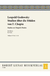 Studien über die Etüden von F. Chopin Band 4 No. 31-40