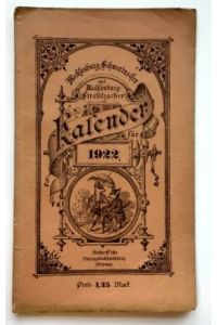 Mecklenburg-Schwerinscher und Mecklenburg-Strelitzscher Kalender für 1922.