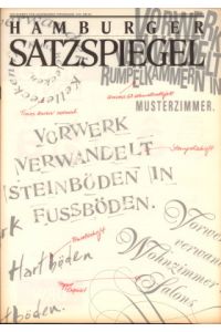Hamburger Satzspiegel. Zeitschrift für angewandte Typografie. 4/92.