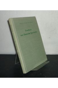 Handbuch zum Deutschen Sprachatlas. [Von Walter Mitzka].