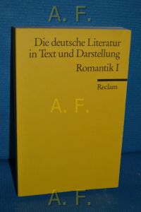 Die deutsche Literatur Band 8 : Romantik 1.   - Reclams Universal-Bibliothek Nr. 9629