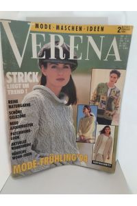 VERENA Mode-Maschen-Ideen 2/1994 mit Fertigschnitt und Hobbybogen, Zeitschrift Mode Frühling 94  - Strick liegt im Trend