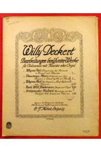 Der Engel aus Fünf Gedichte (mit Klavier)  - (= Willy Deckert Bearbeitungen berühmter Werke für Violoncello mit Klavier oder Orgel 3)