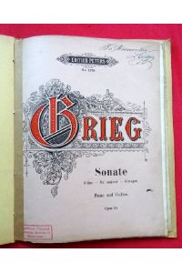 Sonate Op. 13, G dur - sol majeur - G major (Für Piano und Violine)  - (= EP 2279 / 17877)
