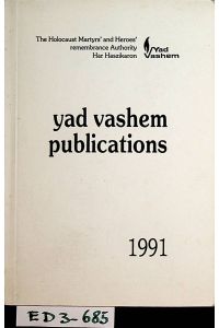 YAD VASHEM PUBLICATIONS. - PUBLICATIONS IN ENGLISH 1991