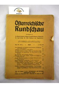Österreichische Rundschau. Band XV, Heft 4 (15. Mai 1908).