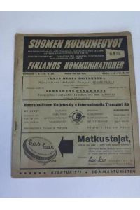 Rautatieaikataulut - Höyrylaivojen, Lentoliikenteen Ja Linjaautojen Kulkuvuoroja sekä Kartta. No 2 1950