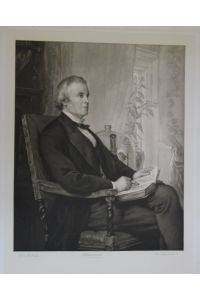 Portrait. Mezzotinto von John Cother Webb, nach W. W. Ouless. Unterrand mit eigenhändiger Signatur des Porträtierten Bowman (mittig), des Stechers Webb (rechts) und des Zeichners Ouless (links).