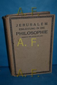 Einleitung in die Philosophie  - Wilhelm Jerusalem