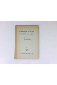 Stammfolgen-Verzeichnis  - für das Genealogische Handbuch des Adels, Band 1 - 25, und das Deutsche Geschlechterbuch, Alte Reihe 1 - 119, Neue Reihe 120 - 127.