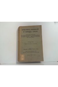 International Bibliography of Historical Sciences. Twentieth volume 1951. Including some Publications of Previous Years.