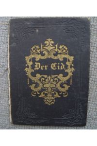 Vorderdeckel Prägedruck(Leinen) vergoldet einer Ausgabe von Der Cid. entstanden um 1850