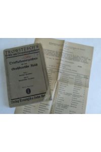 Ortsklassenverzeichnis für das Großdeutsche Reich, Teil I: Amtliches Verzeichnis und Teil II: Alphabetisches Verzeichnis in einem