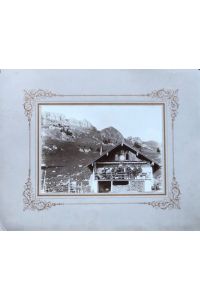 Rotwand-Unterkunfts-Haus [altes Rotwandhaus]  - Original-Fotoabzug aufgenommen im September 1904.
