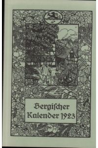 Bergischer Kalender für das Jahr 1923.