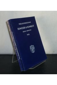 Verlagsverzeichnis Duncker & Humblot
