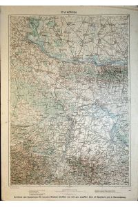 Mitrovica [Mitrowitz] - Land: Slavonien/ Ungarn/ Serbien/ Bosnien (= General-Karte von Mittel-Europa 1:200 000. 196. 37° 45°)
