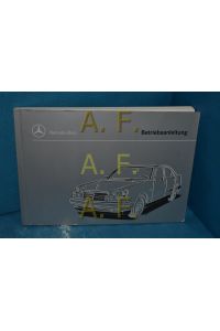 Mercedes Benz, Betriebsanleitung, E-Klasse