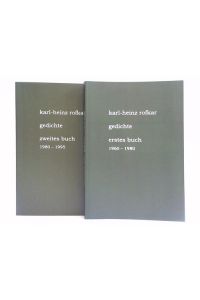 Gedichte. Erstes Buch 1960-1980 / Zweites Buch 1980-1995. 2 Bände