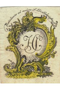 In einer Kartusche die Buchstaben H S, darüber im Halbkreis Vratislaviae ad aedem S. Elis. Ecclesiastes.