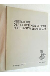 Zeitschrift des Deutschen Vereins für Kunstwissenschaft, Bd. 44/1, Beiträge zur mittelalterlichen Architekturgeschichte