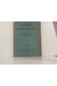 Zeitschrift für Naturforschung Astrophysik, Physik und physikalische Chemie. Bd. 2a, Heft 11/12; November/Dezember 1947. Astrophysik, Physik, Physikalische Chemie.