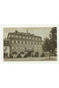 Postkarte: Saalfeld i. Thür. : Mauxion-Hotel Roter Hirsch.