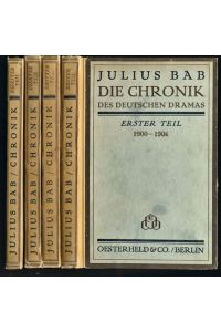 Die Chronik des deutschen Dramas. 4 Bde. (= kompl. Edition).