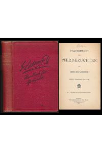 Handbuch für Pferdezüchter. Mit 3 Tafeln und 26 Textabbildungen.