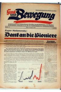 Funk und Bewegung. 5. Jahrgang Nr. 12 - 1935.   - - Nachrichtenblatt des Reichsverbandes Deutscher Rundfunkteilnehmer E.V Berlin und des Deutschen Funktechnischen Verbandes E.V. und des Rundfunkamtes der Reichsjugendführung.