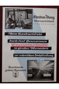 Werbeanzeige: Christian Dierig AG: Deutschlands größtes Textilwerk - 1941.