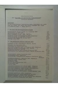 Inhaltsverzeichnis der Beiträge zur Meereskunde Niedersachsens (zeitlich geordnet)