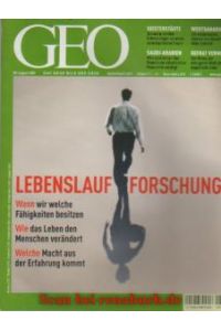 Geo Magazin 8/2002: Lebenslauf-Forschung - Saudi-Arabien - Porträt: Geerat Vermeij - Geisterstädte in den USA - Goliath-Frösche - Westsahara