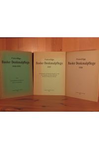 Freiwillige Basler Denkmalpflege 1934/35; 1937; 1938 (3 Bände).