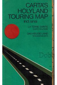 Carta's Holyland Touring Map incl. Sinai. La Terre Sainte. Carte Routiere. Das Heilige Land. Strassenkarte.