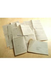 4-seitiger maschinengeschriebener Originalbrief,