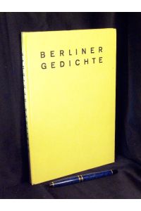 Berliner Gedichte - Berlin 1931 -