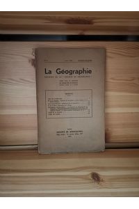 La Géographie - Aout-Septembre 1939  - Bulletin de la Société de Géographie