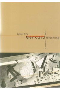 Heft 1-2; 2012. Zeitschrift für Genozidforschung . . . 13. Jg.