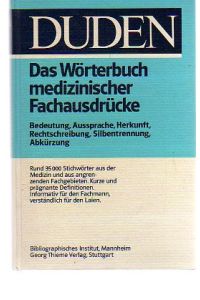 Duden - Das Wörterbuch medizinischer Fachausdrücke