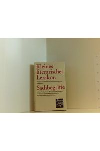 Kleines literarisches Lexikon. Bd. 3. Sachbegriffe. Sammlung Dalp.