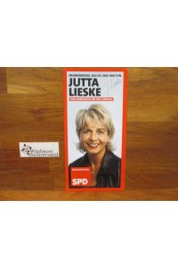 Original Autogramm Jutta Lieske Landesministerin Brandenburg SPD /// Autogramm Autograph signiert signed signee