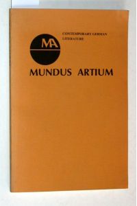 MA. Mundus artium. A journal of international literature and the arts. Volume XI, Number 2, 1979. Contemporary German Literature.