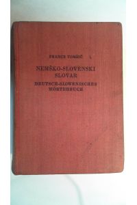 Deutsch-Slowenisches Wörterbuch - Nemsko-Slovenski Slovar,