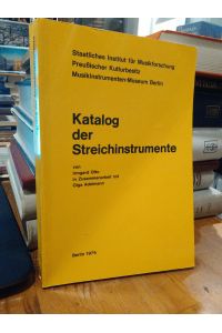 Katalog der Streichinstrumente.